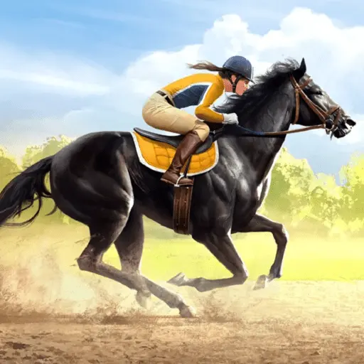 Rival stars horse racing mod apk download- logo